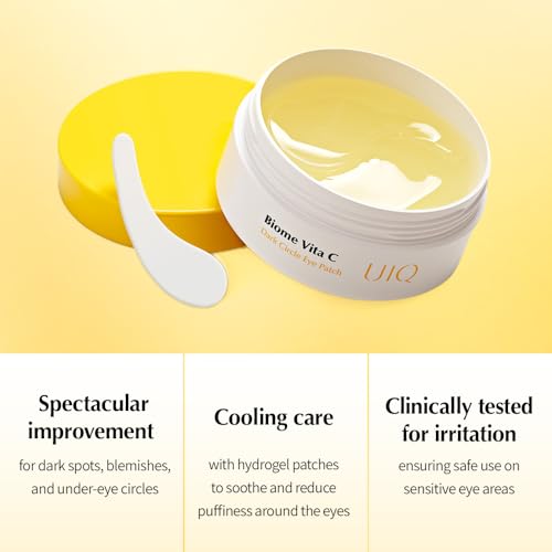 UIQ Biome Vita C Dark Circle Eye Patch 85 g / 60ea 85 g, Cuidados com a pele coreana - Derivados de