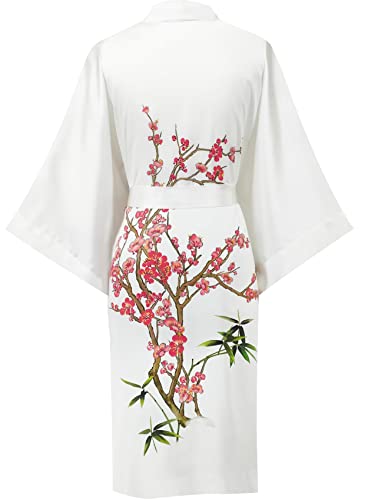 women's 100% silk kimono, short bathrobe pajamas, kimono pajamas3