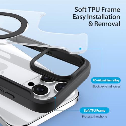 Étui portefeuille iPhone 16 Pro Max noir protection cuir support magnétique - 2