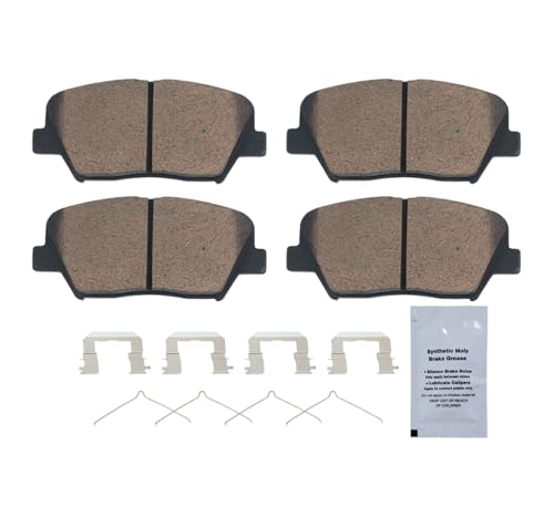 Image of HUSCH D1815 Front Ceramic Brake Pads Kit Fit For Hyundai Nexo 2019-2024, For Hyundai Santa Fe Sport 2017-2018, For Kia Sorento 2016-2020