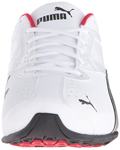 Image of PUMA mens Tazon 6 Wide Sneaker, Puma White / Puma Black / Puma Silver, 11.5 Wide US