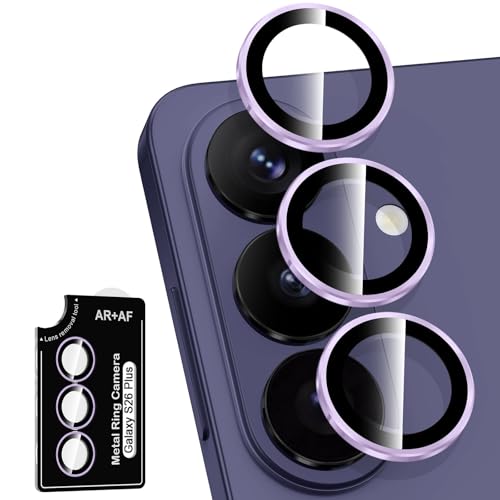 Avocase Samsung Galaxy S26 Plus�p�J���������Y�v���e�N�^�[�A�ʃ��^�������O�����K���X�����Y�J�o�[�A[���͂ȋz��] ���h�~�����^HD�N���A�����Y�J�o�[�A1�Z�b�g-�p�[�v�������O