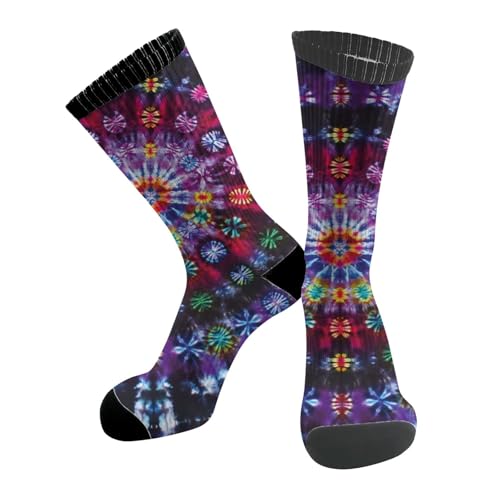 Image of MOLIAN Athletic Crew Cushion Socks Unisex Breathable Mid-Calf Socks for Running Workout
