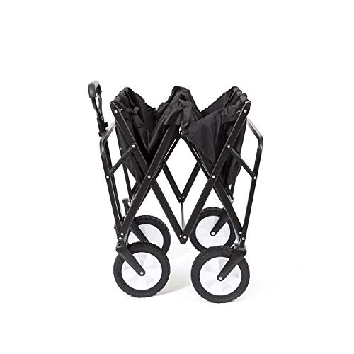 Mac Sports WTC-145 Collapsible Outdoor Folding Wagon, Black - Image 4