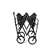 Mac Sports Collapsible Folding Outdoor Utility Wagon, Black