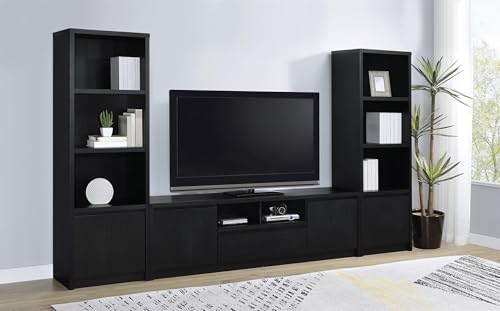 Image of Coaster Home Furnishings Winfield 3-Piece Entertainment Center 78-Inch Tv Stand Black