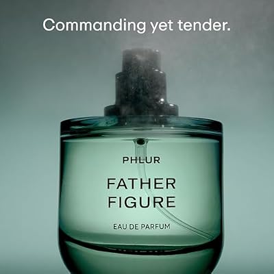 PHLUR Father Figure Perfume for Women & Men, 50 mL Fig & Vanilla Eau de Parfum, Fresh Green Fragrance with Waterlily, Cassis, Jasmine, Skin Musk & Sandalwood