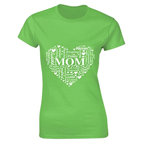 Collienght Chemises de Maman avec des Noms d'enfants T-Shirts d'anniversaire Cover