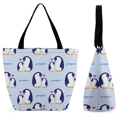 Sac à bandoulière pingouins cabas de courses et sac de plage pour femme moderne