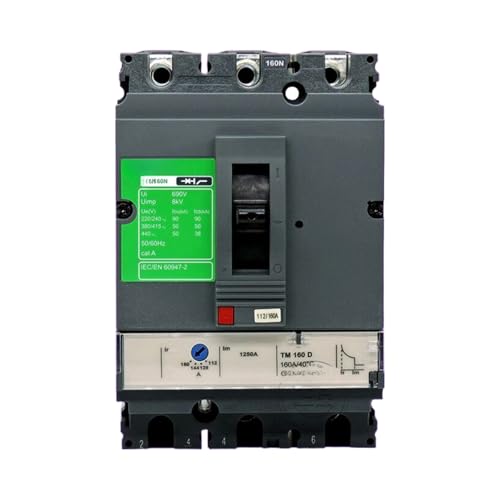Disjoncteur S250F 250B 160A 3P triphasé avec configuration modulaire 50A 4P