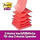 Post-it Super Sticky Z-Notes Soulful Collection, Packung mit 6 Blöcken, 90 Blatt pro Block, 76 mm x 76 mm, Pink, Lila, Grün - Extra-stark klebende Notizzettel für Notizen, To-Do-Listen & Erinnerungen