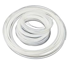 White PTFE Tube ID 1/16" 1/8" 3/8" 1/4" 3/4" 1/2" Capillary Insulated Hose Rigid Pipe Temperature Corrosion Resistance 1 Meter Convery Accessories3/4 15.88x19.05mm