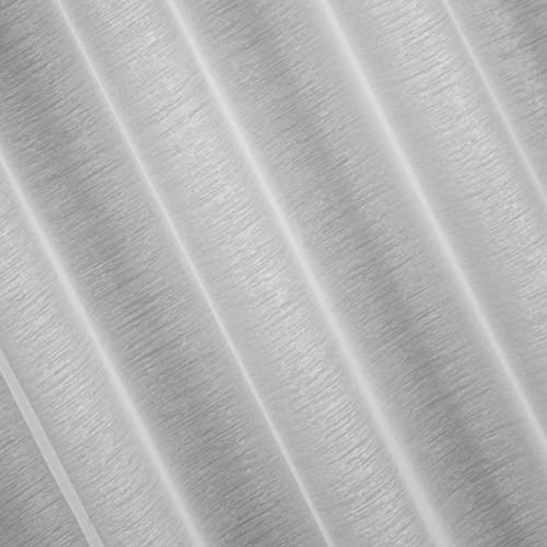 Cortina blanca transparente con estructura de lluvia elegante para riel de techo 6
