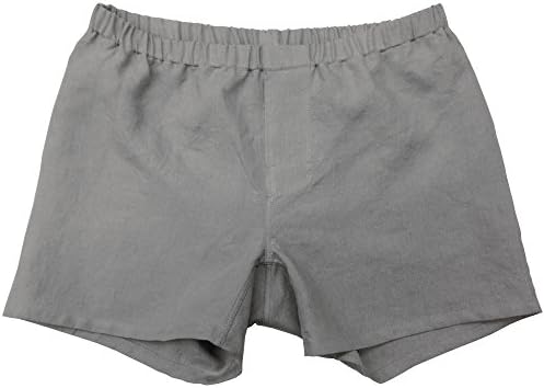 Linoto 100% Linen Boxer Shorts Warm Gray, Medium