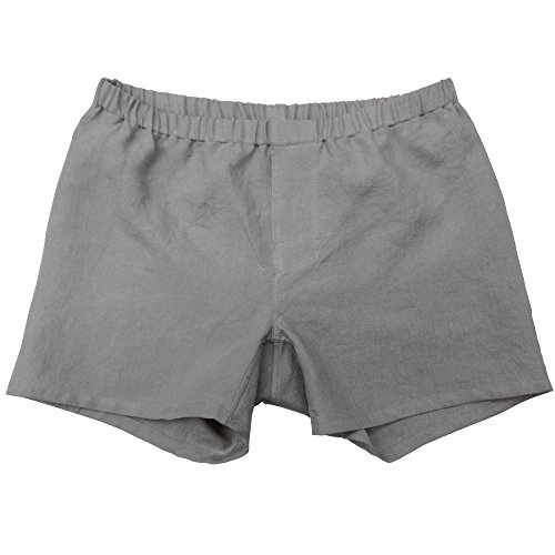 Linoto 100% Linen Boxer Shorts Warm Gray, X-Small