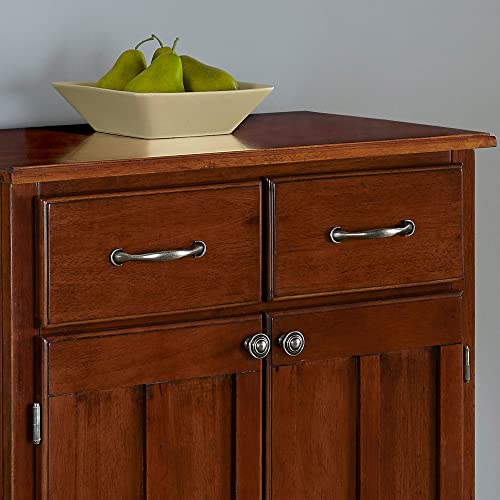 Buffet Of Buffet Medium Cherry With Wood Top By Home Styles #TOP4