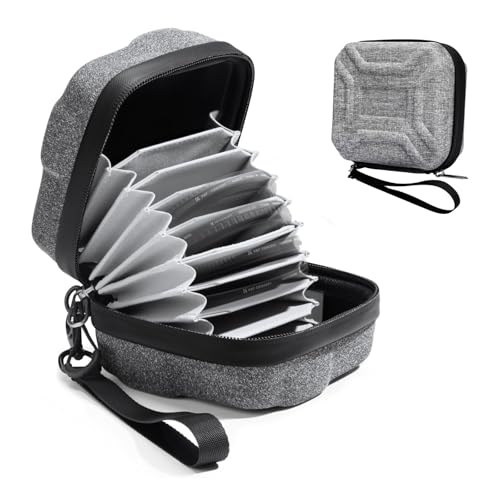 Qooloo Waterbestendige lensfiltertas, camera-filterzak met 10 gaten, waterafstotende lensfiltertas, zakken voor camerafilter, bescherming voor lenzen en Fil-TER