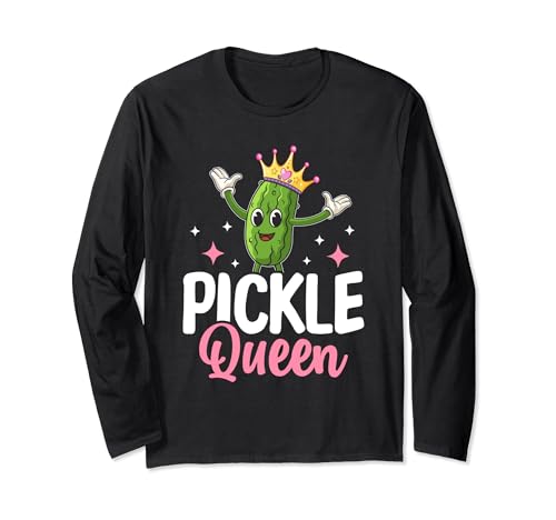 Pickle Lover Women - Pickle Queen Funny Pickles Manga Larga