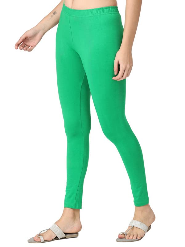 Image of Robinbosky Premium Stretchable Cotton Ankle Legging for Women | Suitable for Formal wear & Casual wear | High-End Elastic Makes The Leggings Squat Proof and Durable for Travel, Yoga, & Workout.