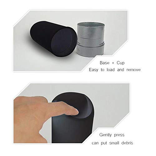 Amfor Mini Car Trash Can With Lid, Washable Silicone Material Fit In Side Door Cup Holder For Receipts, Gum Wrappers Storage #TOP2