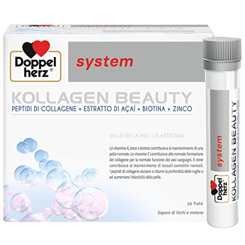 Doppelherz system KOLLAGEN BEAUTY - Complemento Alimenticio para Piel con Péptidos de Colágeno,...