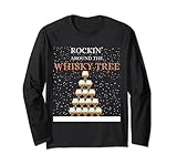 El diseño perfecto para cualquier amigo de whisky que haya aprendido a amar el líquido marrón. Ya sea un conocedor profesional del whisky o principiante que simplemente le gusta beber una vez. Cool Rockin around the whisky tree Single Malt Escocia Whiskey Design.