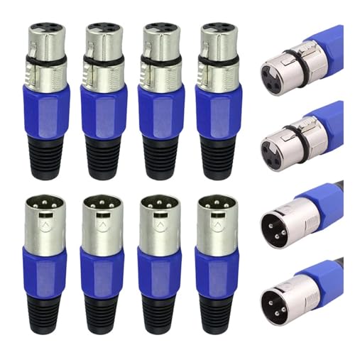 Conector de altavoz de 3 pines macho línea de cableado enchufe micrófono 5PCS 2