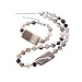 Produktbild treasurebay Fashion Icon grau Achat Edelstein Halskette und Armband Schmuck-Set