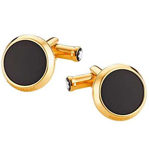 Colore: nero Montblanc Gemelli Cuff Links, Stnlss Steel, 2N, Blk Onyx 112902 Marca, Única, Metallo, Nessuna pietra preziosa