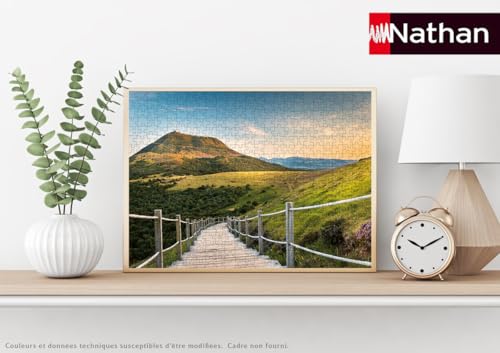 Puzzle 500 pièces : Vue du Puy De Dôme Collection Régions de France Ravensburger Nathan - vue 6