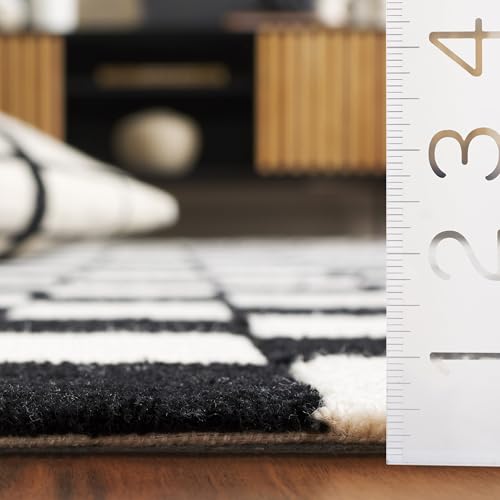 Image of Hand Tufted Wool Carpets Anti Shedding Rug Modern Carpets for Living Room Size 9x12 Feet