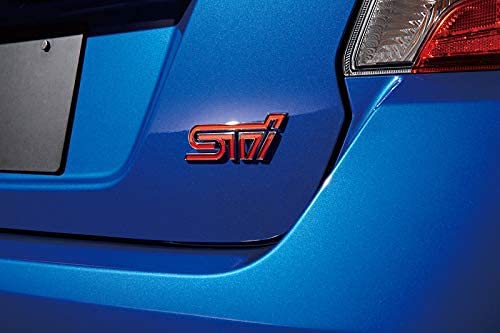 Amazon | 【スバル純正】STI【チェリーレッド リアレターマーク 