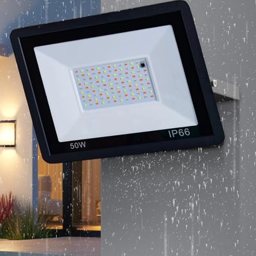 Foco LED Exterior Flood RGB Impermeable con Mando a Distancia para Iluminación Exterior 3