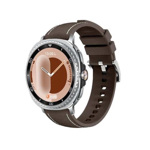 �ɓK������Samsung Galaxy Watch 8 Classic 46mm / 8 44mm / 40mm�ɓK�����郌�U�[�X�|�[�c�V���R���X�g���b�v(Black Coffee,For Galaxy Watch 8 44mm)