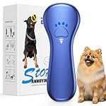 New Anti Barking Device,Dog Barking Control Devices,Rechargeable Ultrasonic Dog Bark Deterrent up to 16.4 Ft Effective Control Range Safe for Human & Dogs Portable Indoor & Outdoor(Blue)