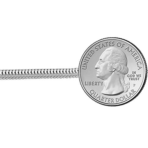 Savlano 925 Sterling Silver 3mm Solid Italian Round Diamond Cut Flexible Snake Chain Necklace With Gift Box For Men & Women - Made in Italy3