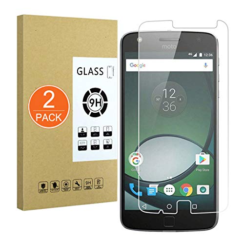 X-Dision [2 Pièces Verre Trempé Compatible avec Moto Z Play,[Ultra Résistant,sans Bulles, Facile à Installer] Film Protecteur d'écran pour Moto Z Play