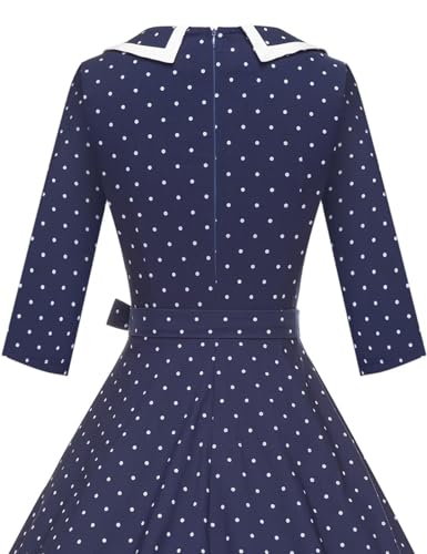 Image of GownTown Womens Dresses 1950s Vintage Swing Stretchy Dresses with Pockets