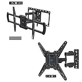 Mounting Dream MD2296 Full Motion TV Mount for 42-75' TVs with Max VESA 600x400mm up to 100lbs Fits 16' Wood Studs, MD2418-MX Single Stud Wall Mount TV Bracket for 26-55' TVs VESA 400x400mm, 77 lbs