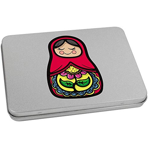 Azeeda 170mm 'Matryoshka Doll' Metal Hinged Tin/Storage Box (TT00130472)