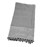 Photo Gallery vico casa® telo mare fouta 95x190cm in cotone, modello lurex grigio/telo da lettino mare, certificato oeko-tex Photo Gallery vico casa® telo mare fouta 95x190cm in cotone, modello lurex grigio/telo da lettino mare, certificato oeko-tex