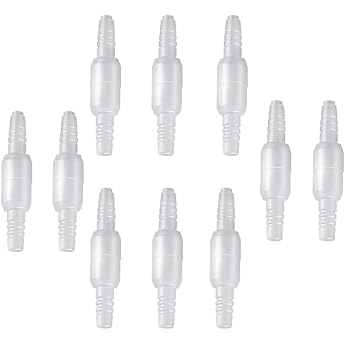 360  Rotatable Oxygen Pants Cannula Connector Swivel O2 Connector 10pcs White
