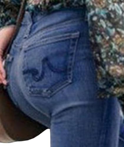 Women's Floral Embroidered Bell Bottom Jeans Distressed Denim Pants Plus Size High Rise Wide Legs Flare Jeans3