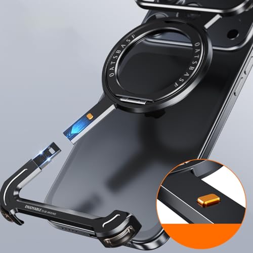 Coque de protection iPhone 14 Pro Max anneau métal titane - 6