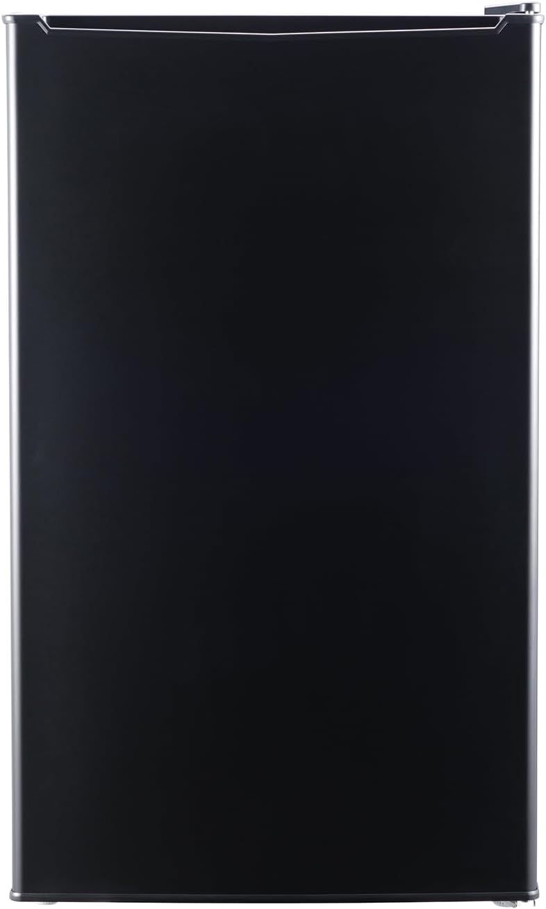 Package Delivery Boxes Fridge with Top Freezer, Refrigerator with Adjustable Thermostat, Black(17.5 * 19.1 * 33.2 in)