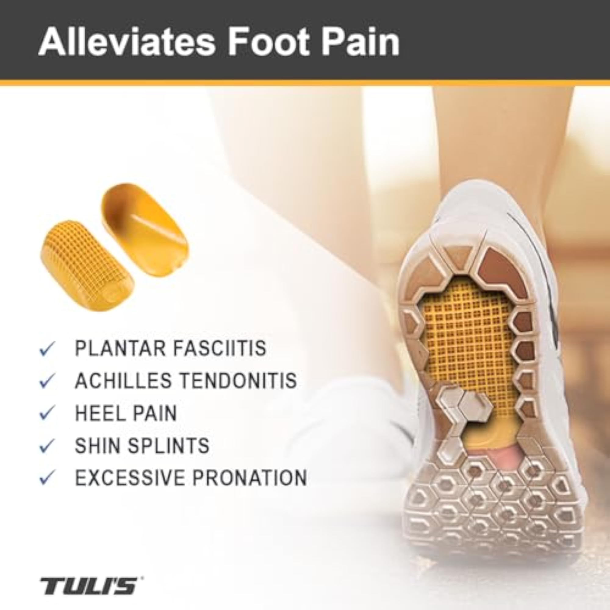 Tuli's Classic Heel Cups, Large (Over 175lbs)