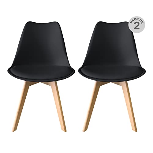 Begônia Home & Deco Set De 2 Sillas Begônia Alcolchonadas...