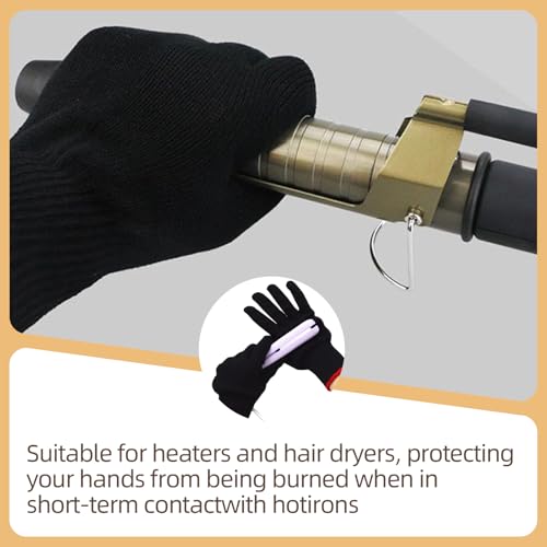 VARKAGE 4 Stück Hitzeschutz Handschuh Lockenstab, Hitzebeständige Handschuhe, Hitzehandschuh Lockenstab für Hitze Glätteisen Handschuhe Haarwerkzeuge