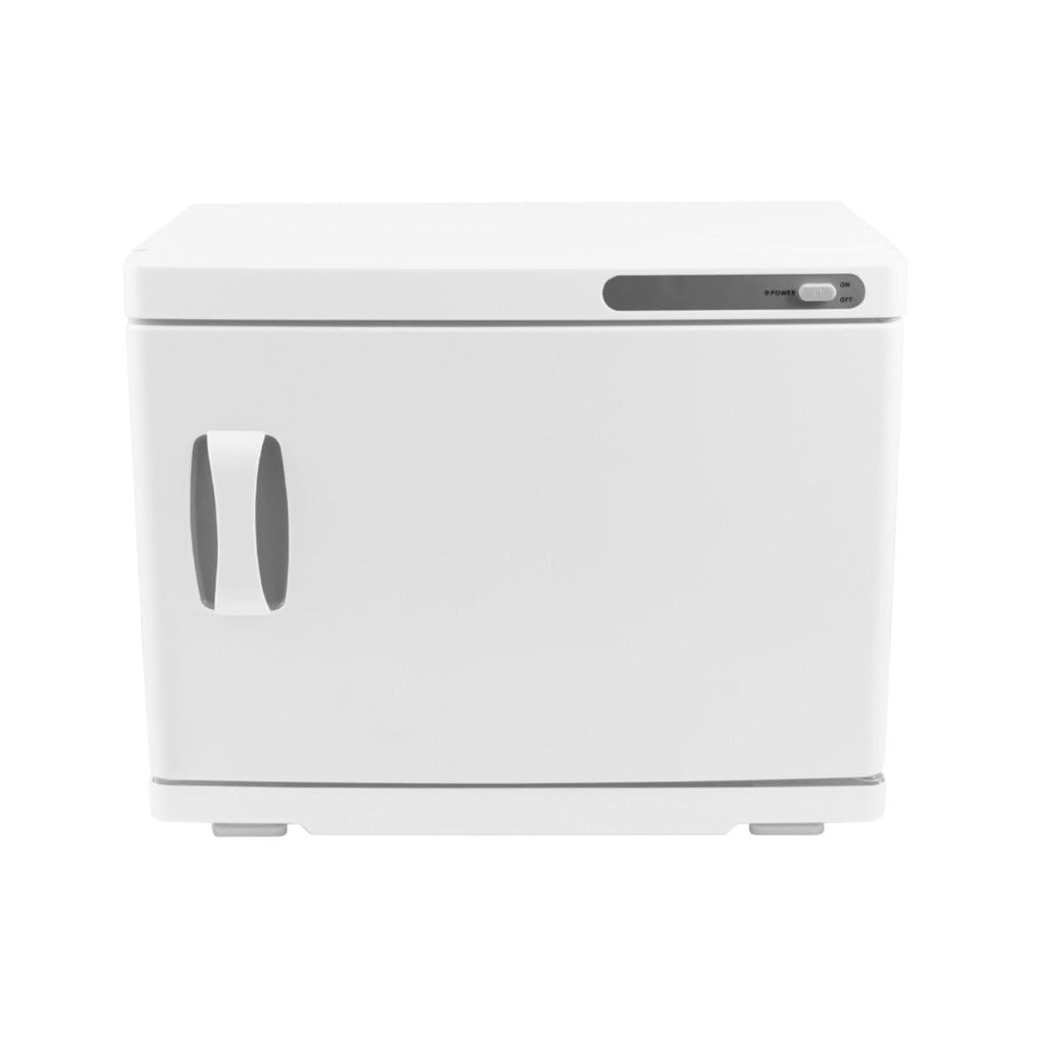Hot Towel Warmer White 23L Cabinet Heater UV Steriliser Disinfection Facial Salon Beauty Spa Gym Bathroom Home Equipment Stainless Steel Electric 2 Removable Shelves Drip Tray 200W