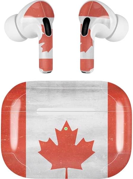 Skinit Decal Audio Skin Compatible with Apple AirPods Pro - Canada Flag Distressed Design